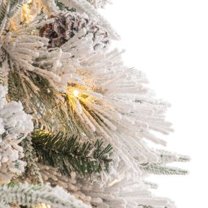 Светещо снежно дръвче Wonderland 210 см с 350 топли бели Led светлини (8 програми)