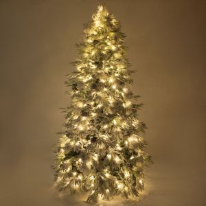 Светещо снежно дръвче Wonderland 240 см с 450 топли бели Led светлини (8 програми)