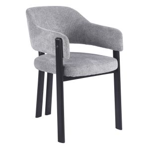 Трапезен стол Direno HM18477.11 сив плат - метални крака в черно 57X58X81.5ВСМ.