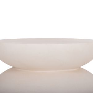 Кръгла холна маса Anna HM18158.02 фиброцимент в бяло - Φ92X44.5HСМ.