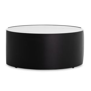 Кръгла холна маса серия Obsession SM18089.02 керамичен плот - черни метални крака Φ80X35ВСМ.