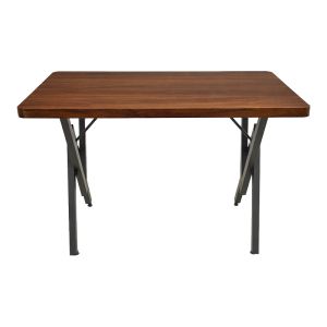 Маса Vertex орех с черен метал 110x70x72см