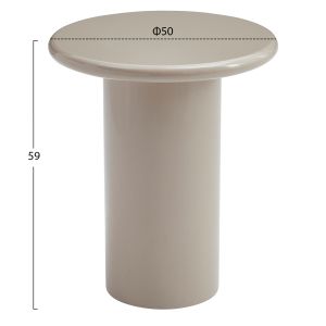 Странична маса Solna HM18455.05 Mdf в гланцов тауп Φ50X59ВСМ.