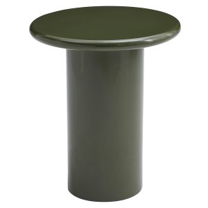 Странична маса Solna HM18455.07 Mdf в гланцов маслинено зелен цвят Φ50X59HСМ.