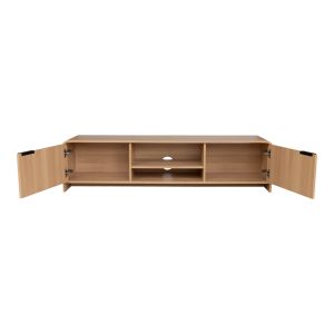 ТВ шкаф Anfen от мдф в естествен нюанс 160x39x40,5см