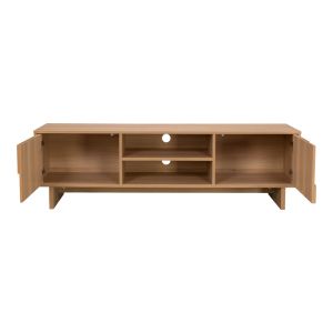 ТВ шкаф Jenfia от MDF в естествен цвят 150x39x45.5 см