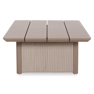 Холна маса Absolution SM6512.02 алуминиев и въже в бежово 140X82X40ВСМ