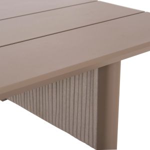 Холна маса Absolution SM6512.02 алуминиев и въже в бежово 140X82X40ВСМ