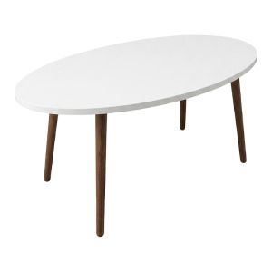 Холна маса Sartori бяла с естествен цвят 90x45x43см