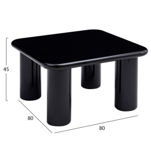 Холна маса Solna HM18453.02 Mdf в черен гланц 80X80X45ВСМ.
