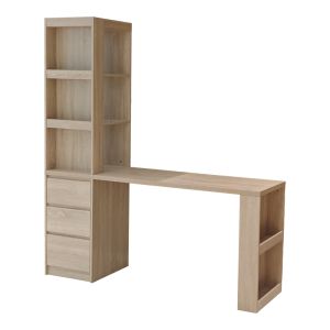 Бюро с етажерка Cliner Sonoma 140x50x180 см