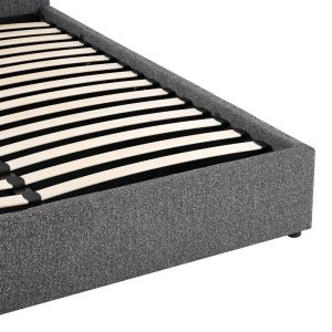 Двойно легло Dorma с място за съхранение, антрацит, плат 160x200 см