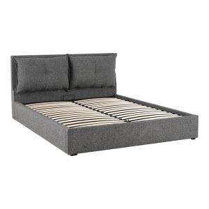Двойно легло Dorma с място за съхранение, антрацит, плат 160x200 см