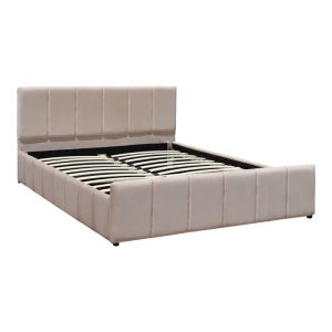 Двойно легло Doulia бежово кадифе 150x200см
