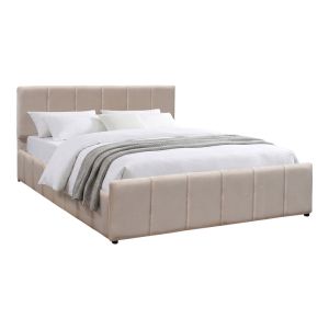 Двойно легло Doulia бежово кадифе 150x200см
