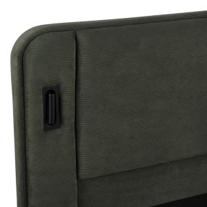 Двойно легло Fomo кипарисово зелено с плат 160x200см