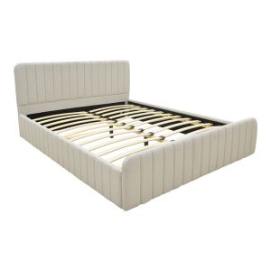 Двойно легло Myrelia сиво-бежов плат 160x200см