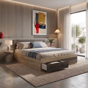 Двойно легло Olympus с чекмедже в Castillo Toro 160x200 см