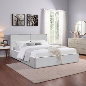 Двойно легло Zento сиво-бежов плат 160x200см