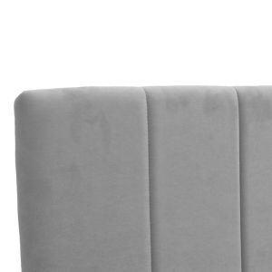 Единично легло Doulia антрацит кадифе 100x200см
