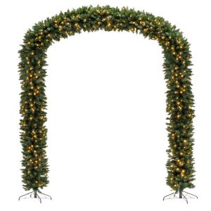 Зелена светеща арка 270х300см с 840 бели Led с 8 програми 31V 7,2W