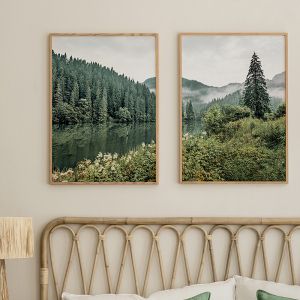 Картина в рамка Veronde diptyque с дигитален печат 33x1.5x48см