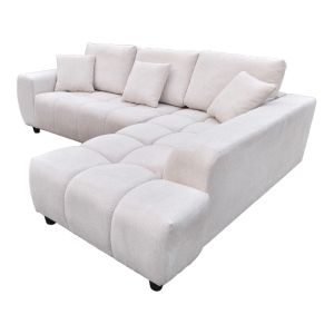 Ляв ъглов диван Londe бежов плат 273x211x92см