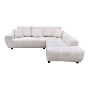 Ляв ъглов диван Londe бежов плат 273x211x92см