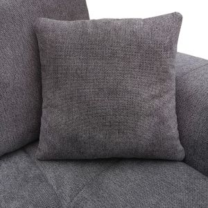 Ляв ъглов диван Londe сив плат 273x211x92см