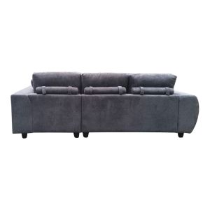 Ляв ъглов диван Londe сив плат 273x211x92см