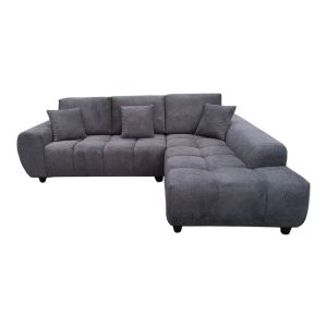 Ляв ъглов диван Londe сив плат 273x211x92см