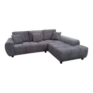 Ляв ъглов диван Londe сив плат 273x211x92см