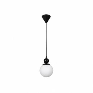 Полилей Larvic E27 черен метал 15x15x70см