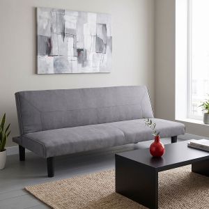 Разтегателен диван Kedran 3-местен, антрацит, плат 166x75.5x70см