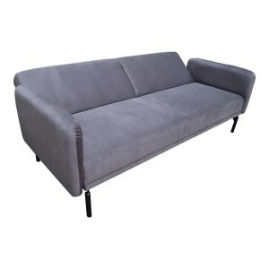 Разтегателен диван Veluto 3-местен антрацит кадифе 197x85x83см