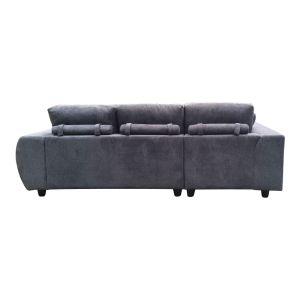 Ъглов диван Londe сив плат 273x211x92см