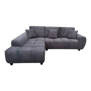 Ъглов диван Londe сив плат 273x211x92см