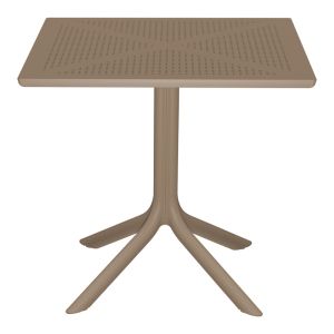 Градинска маса и столове Zoi Groovy 3 части капучино PP 80x80x74см