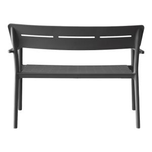 Двуместна пейка Cadrin антрацит PP 117x60x83см