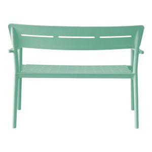 Двуместна пейка Cadrin ментов цвят PP 117x60x83см