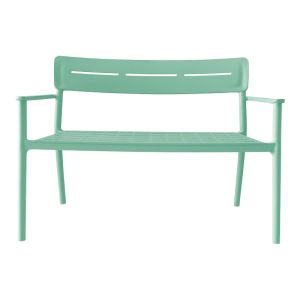 Двуместна пейка Cadrin ментов цвят PP 117x60x83см