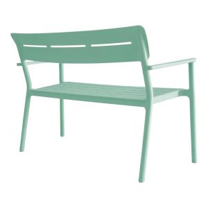 Двуместна пейка Cadrin ментов цвят PP 117x60x83см