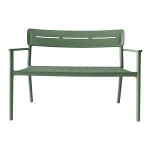 Двуместна пейка Cadrin тъмнозелена PP 117x60x83см
