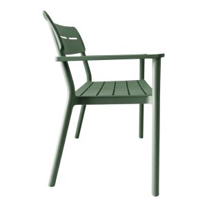 Двуместна пейка Cadrin тъмнозелена PP 117x60x83см