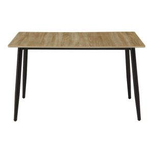 Маса Loza sonoma MDF с черен метален крак 120x70x73см