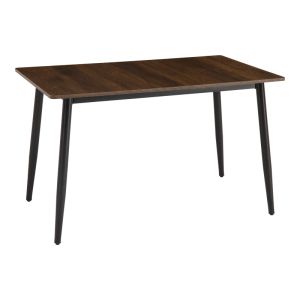 Маса Loza от орех, MDF, с черен метален крак 120x70x73см