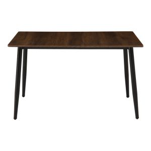 Маса Loza от орех, MDF, с черен метален крак 140x80x73см