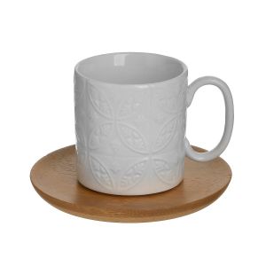 ДЕКОРАТИВНА ФИГУРА Африканка FL240305 ЧЕРНО-БЯЛ ЦВЯТ 15x7x31см